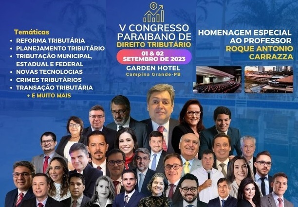 TCE-PB apoia a realização do V Congresso Paraibano de Direito Tributário que vai acontecer em CG