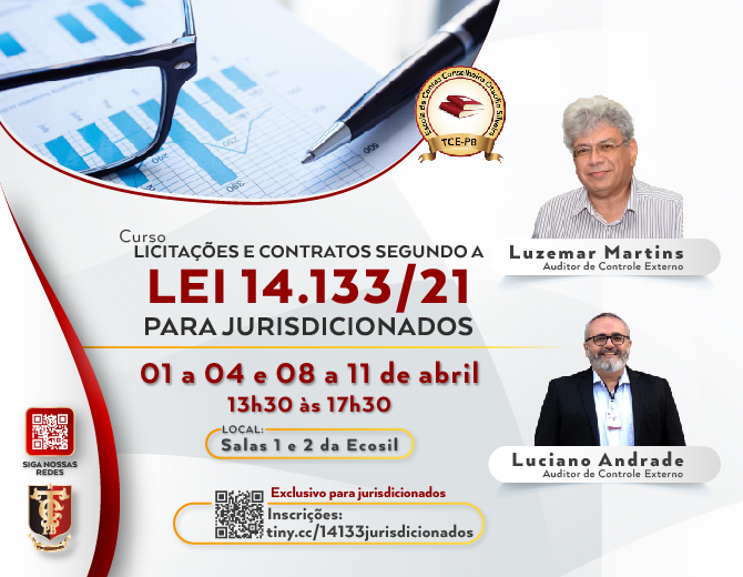 TCE-PB promove capacitação sobre Licitações e Contratos conforme a Lei nº 14.133/21 para gestores públicos