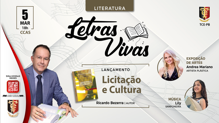 Centro Cultural Ariano Suassuna recebe lançamento de livro, exposição de arte e apresentação musical