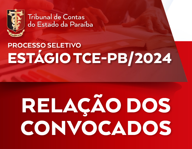 TCE-PB convoca 52 estagiários do 15º processo seletivo