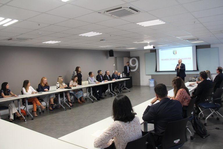 Presidente Nominando Diniz realiza palestra durante reunião do Comitê Técnico de Saúde do IRB, em Brasília