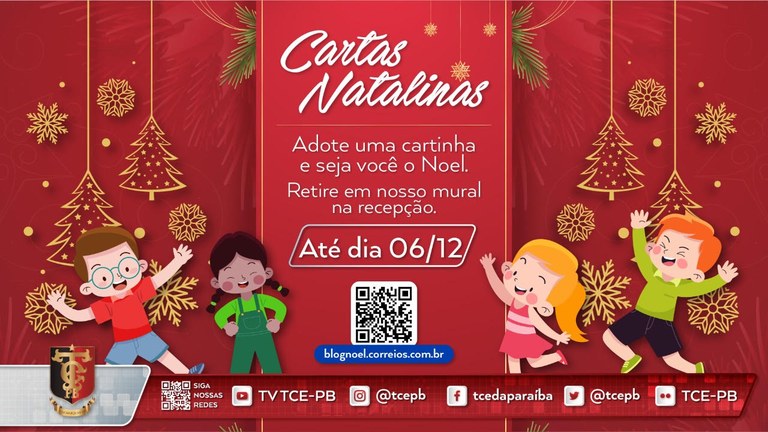 Começou no TCE-PB a campanha “Papai Noel dos Correios” 2022