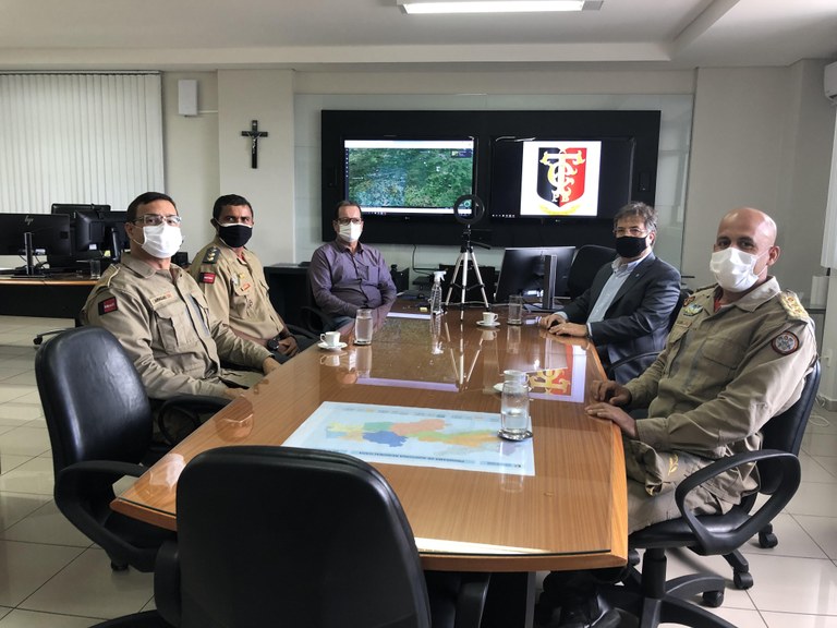 Comandante Geral do Corpo de Bombeiros faz visita ao Tribunal de Contas