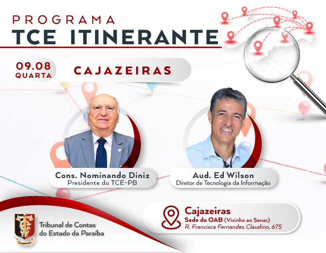 Nominando Diniz cumpre agenda em Cajazeiras e capacita gestores para uso de ferramentas do TCE-PB