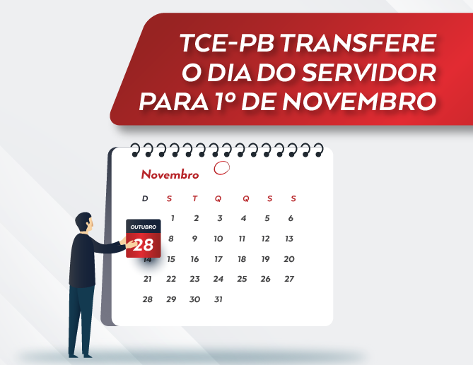 TCE-PB transfere o ponto facultativo pelo Dia do Servidor Público para 1º de novembro