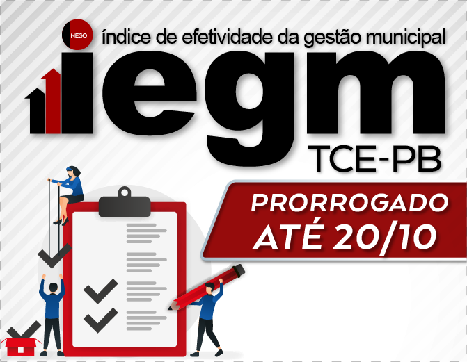 TCE-PB prorroga para o dia 20 de outubro prazo para municípios responderem o IEGM