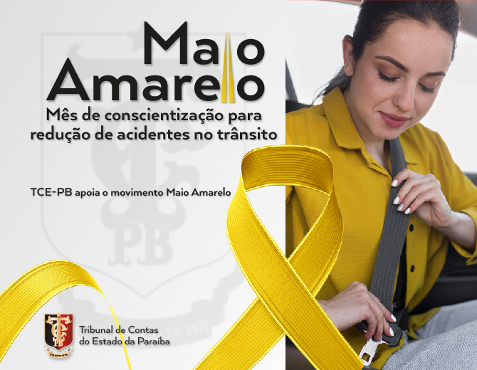 TCE-PB apoia movimento Maio Amarelo para redução de acidentes no trânsito