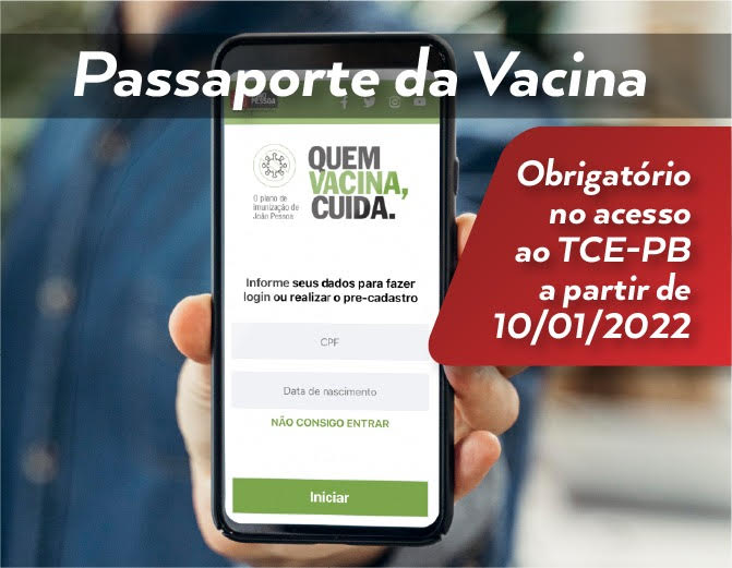 TCE-PB passa a exigir comprovante de vacinação para acesso às dependências da Corte a partir 10 de janeiro