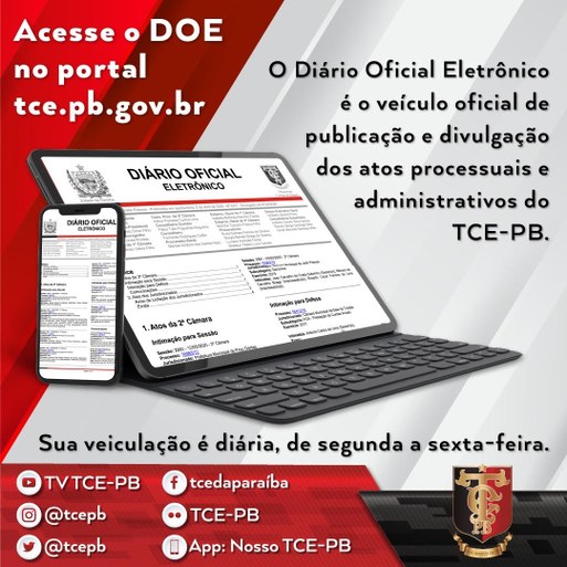 Diário Oficial Eletrônico do TCE-PB completa 11 anos com 2, 444 mil edições