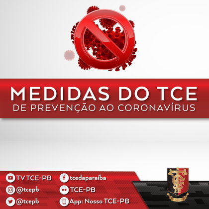 TCE-PB estabelece medidas de prevenção ao contágio pelo coronavírus