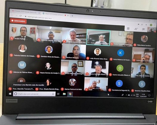 TCE-PB realiza primeira sessão remota para aprovar regulamentação de julgamentos por teleconferência