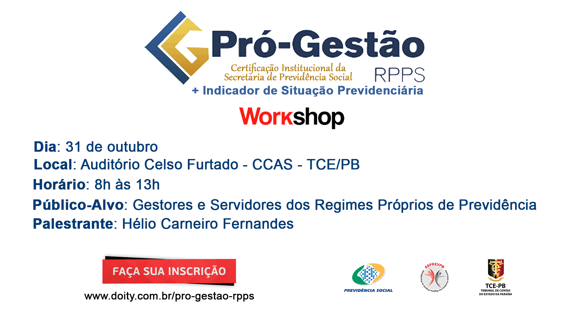 TCE-PB realiza workshop sobre programa de modernização de Regimes Próprios de Previdência
