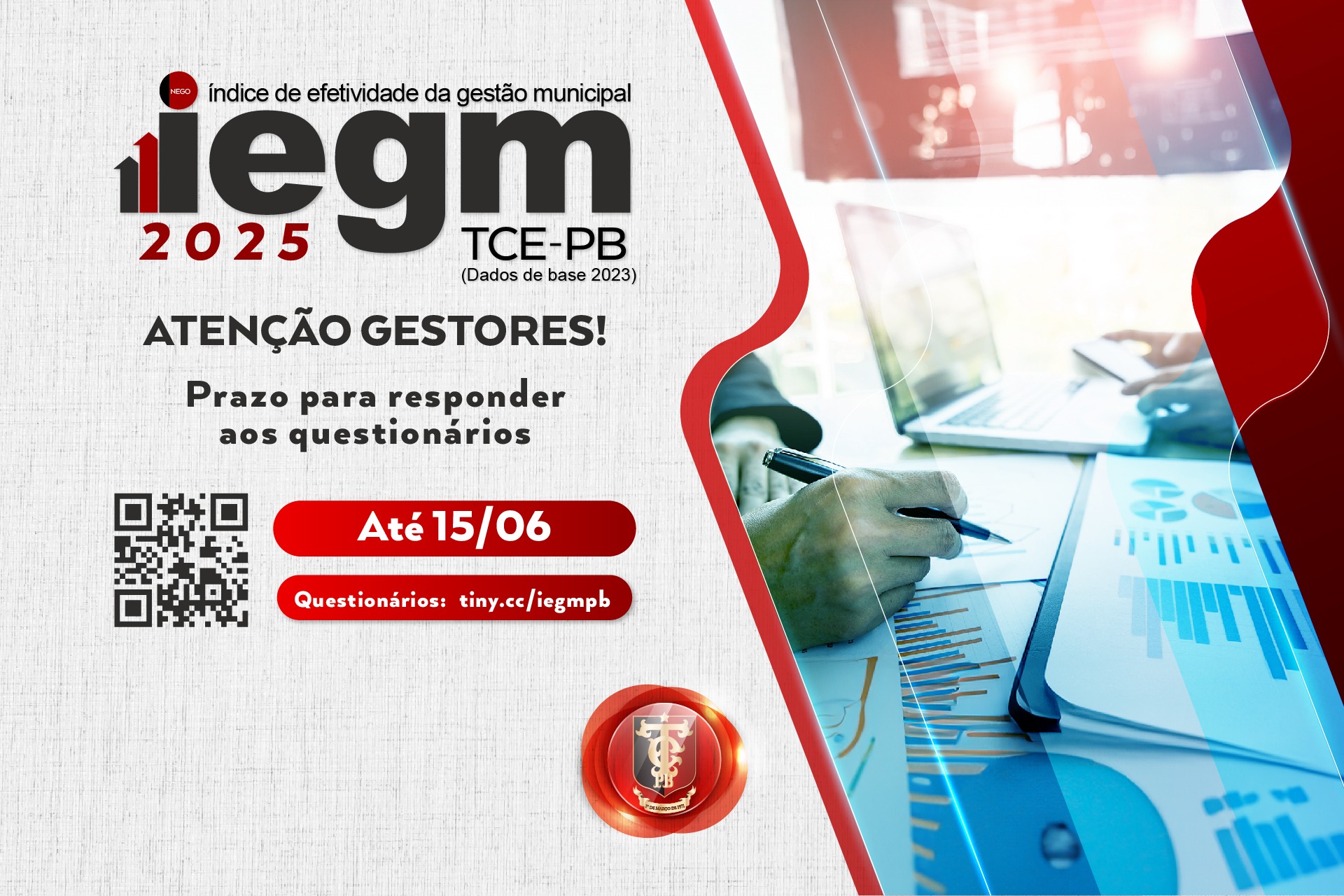 TCE prorroga para 15 de junho o prazo de resposta dos prefeitos a questões  do IEGM