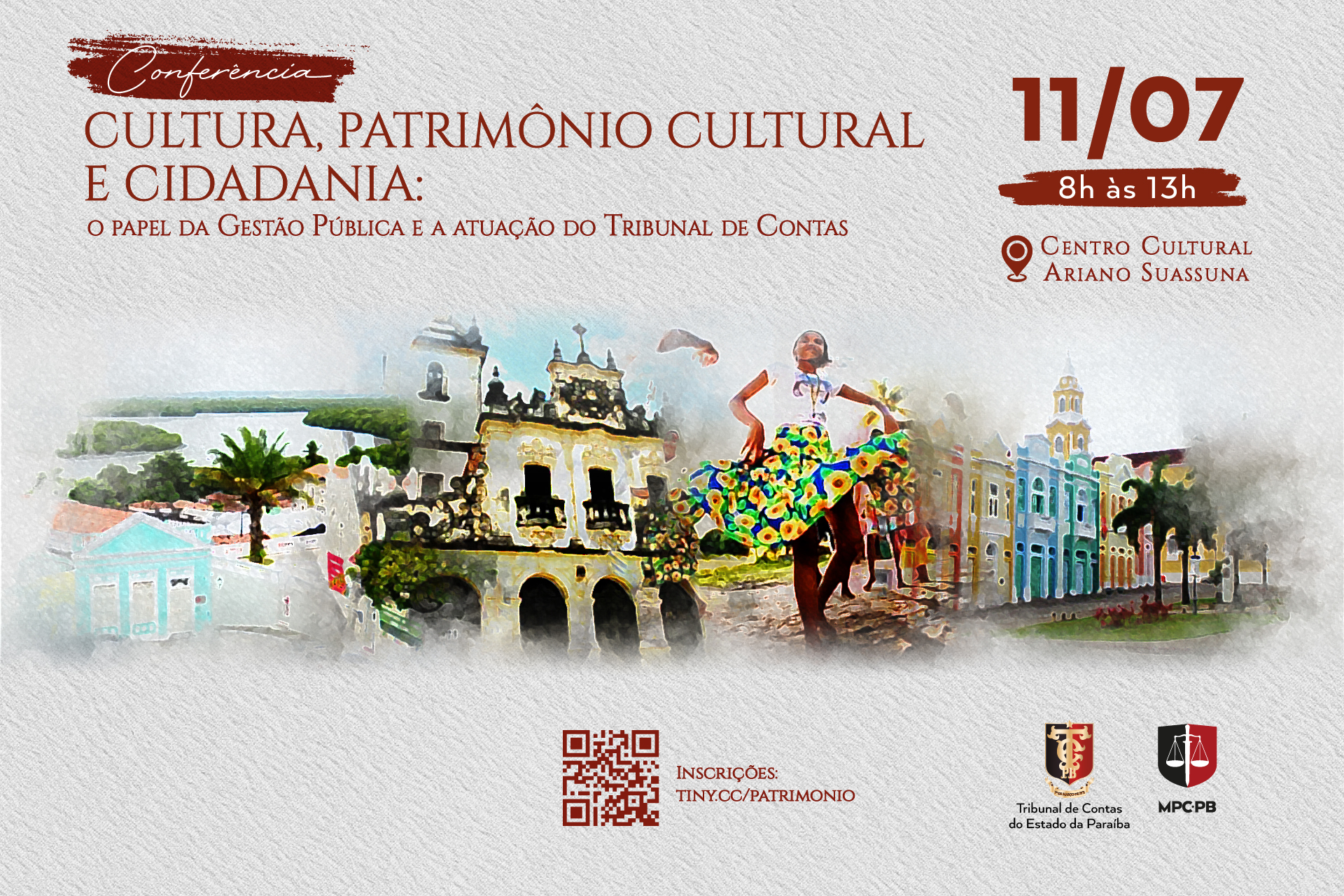 TCE-PB e MPC-PB promovem conferência sobre patrimônio cultural como motor do desenvolvimento e homenageiam Flávio Tavares