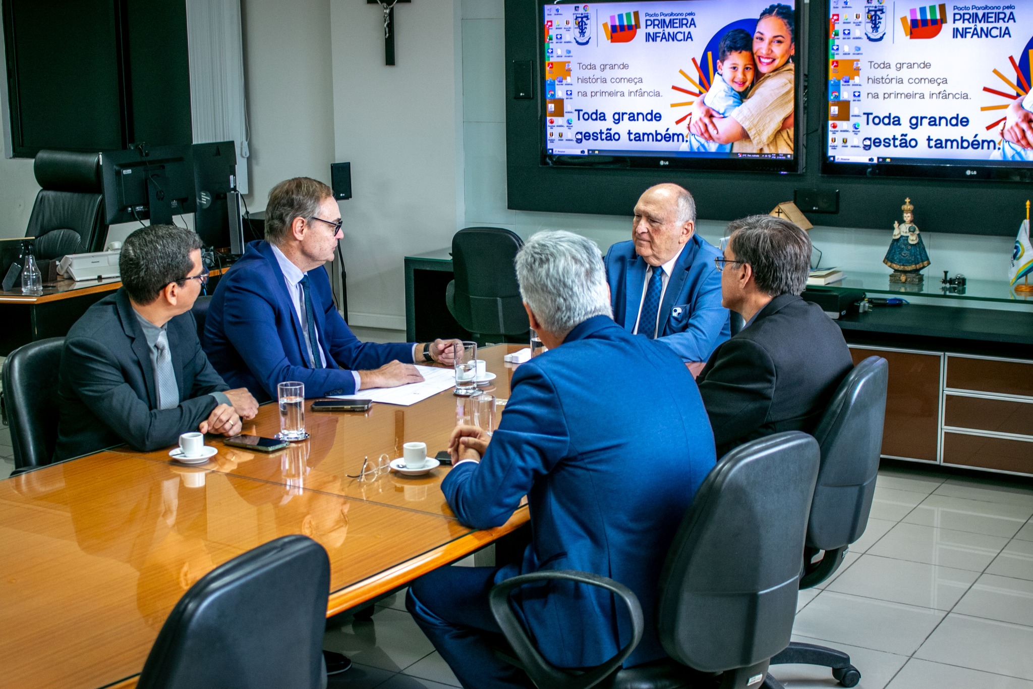 TCE-PB recebe presidente do CFC para tratar de apoio à Conferência Nacional de Contabilidade Pública