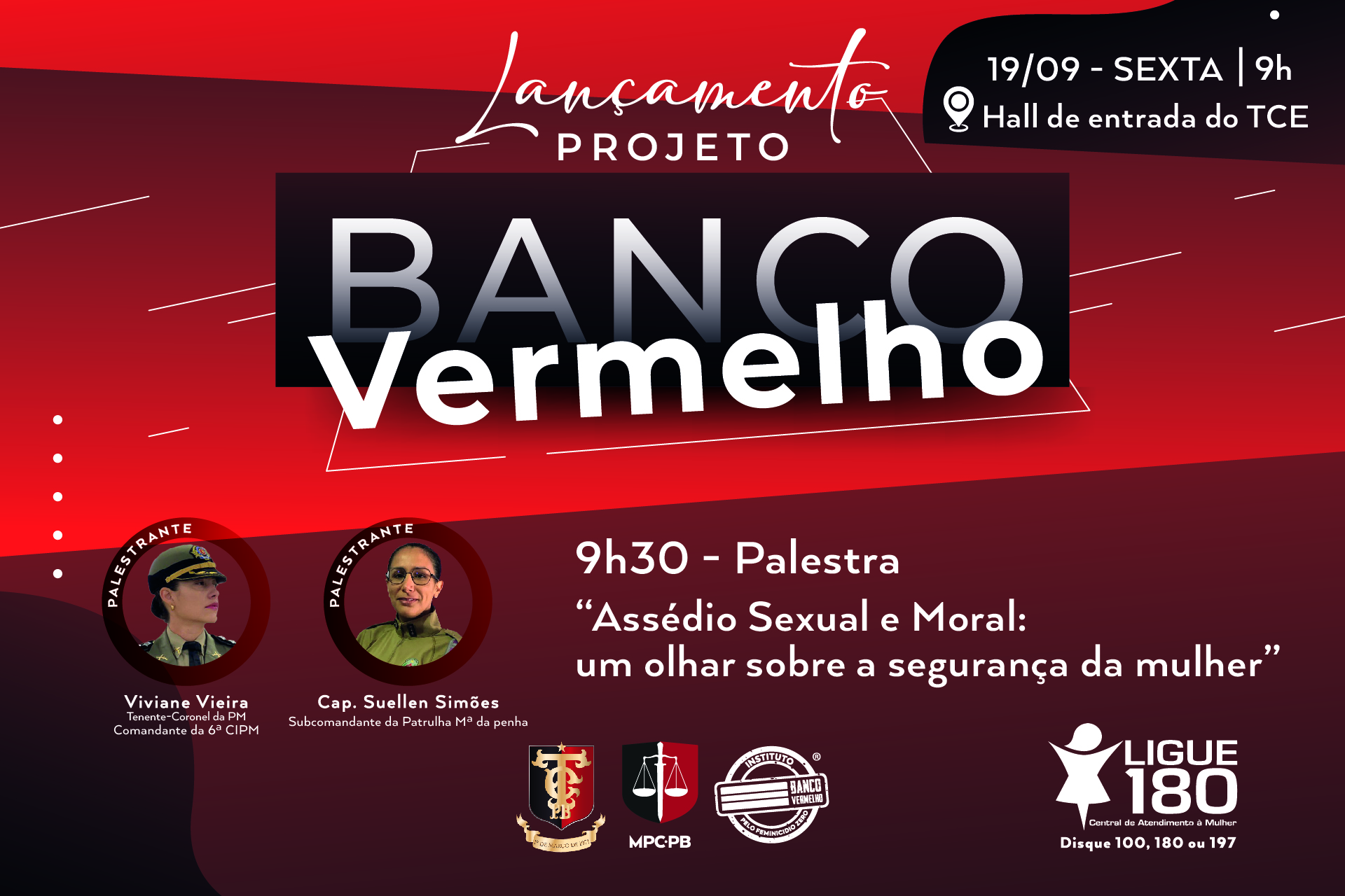 TCE-PB e Ministério Público de Contas aderem ao Projeto Banco Vermelho