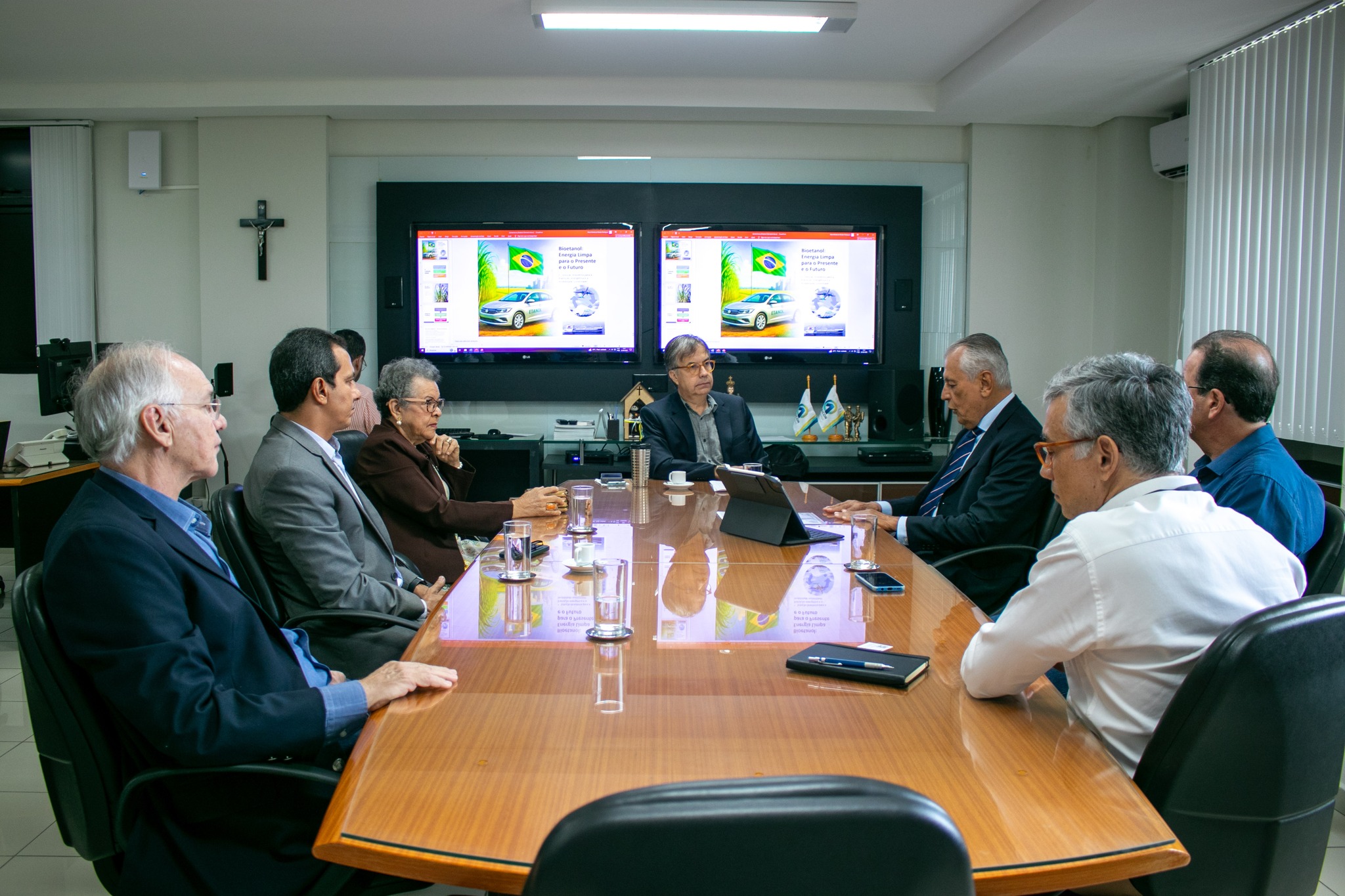 TCE-PB recebe presidente do Sindalcool-PB para tratar sobre bioetanol, educação infantil e questões sociais