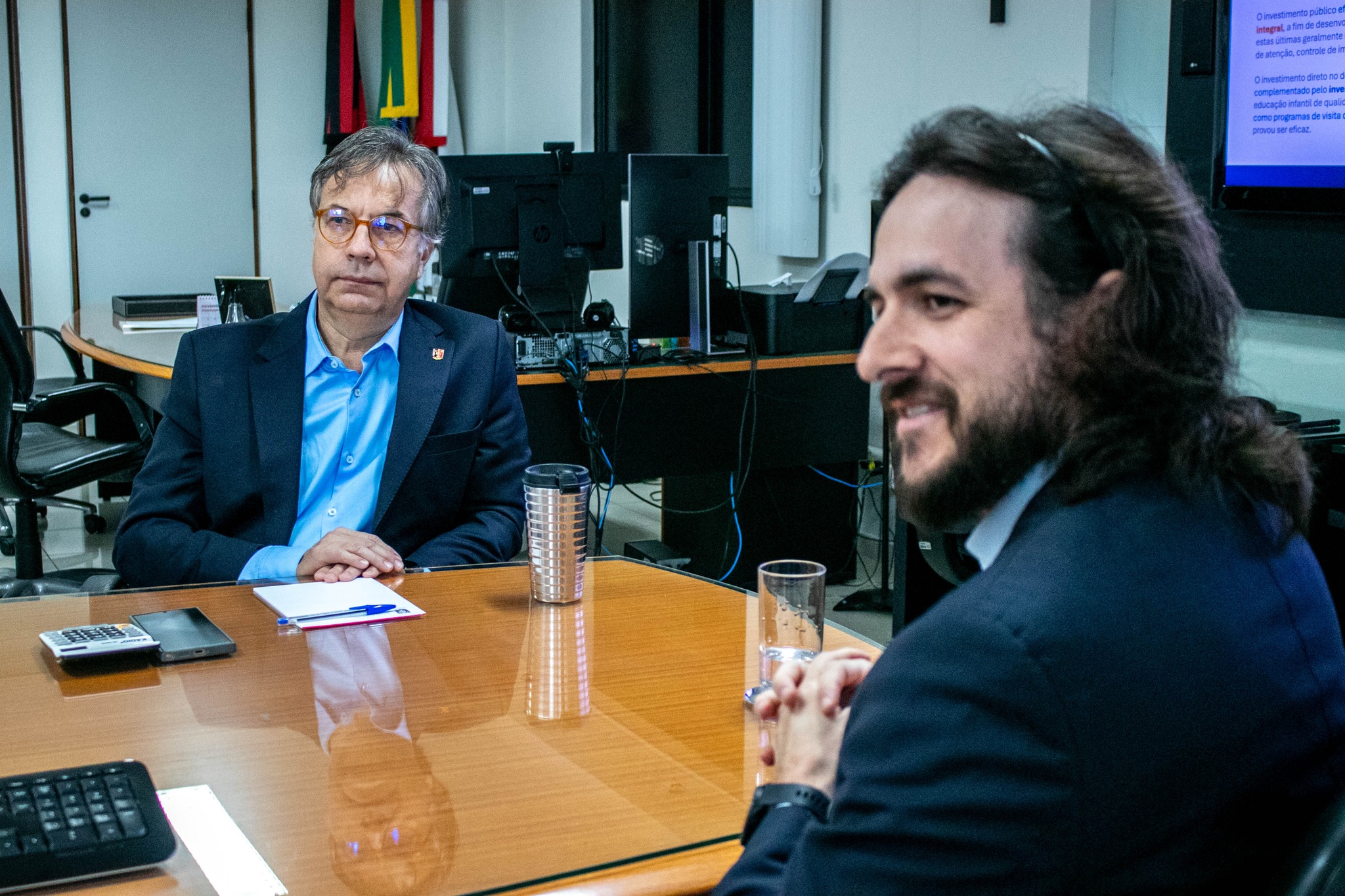 TCE-PB recebe ex-deputado Pedro Cunha Lima para apresentação das ações do Pacto Paraibano pela Primeira Infância