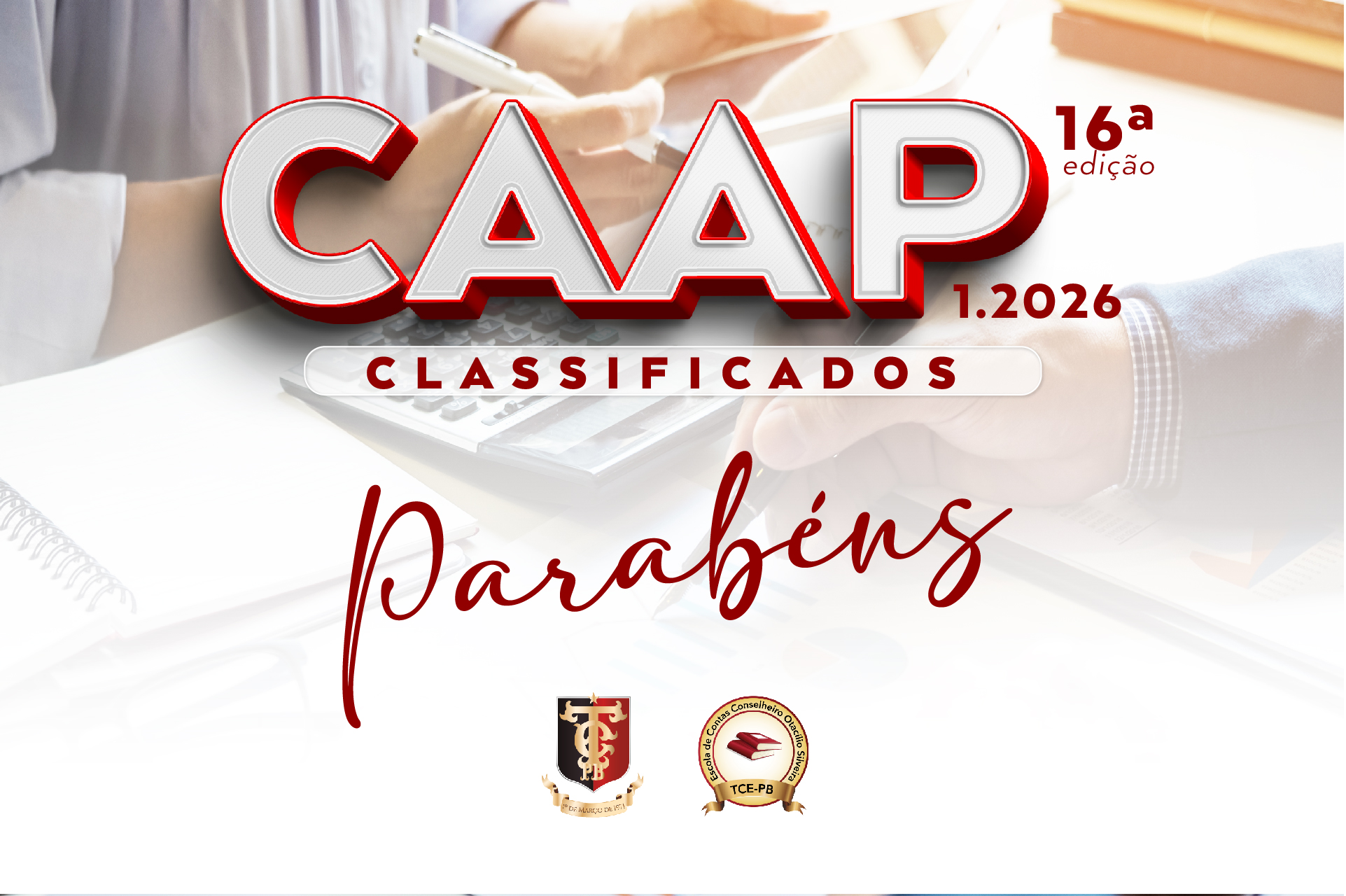 TCE-PB divulga resultado da seleção para o Curso de Aperfeiçoamento em Administração Pública – CAAP 2026.1