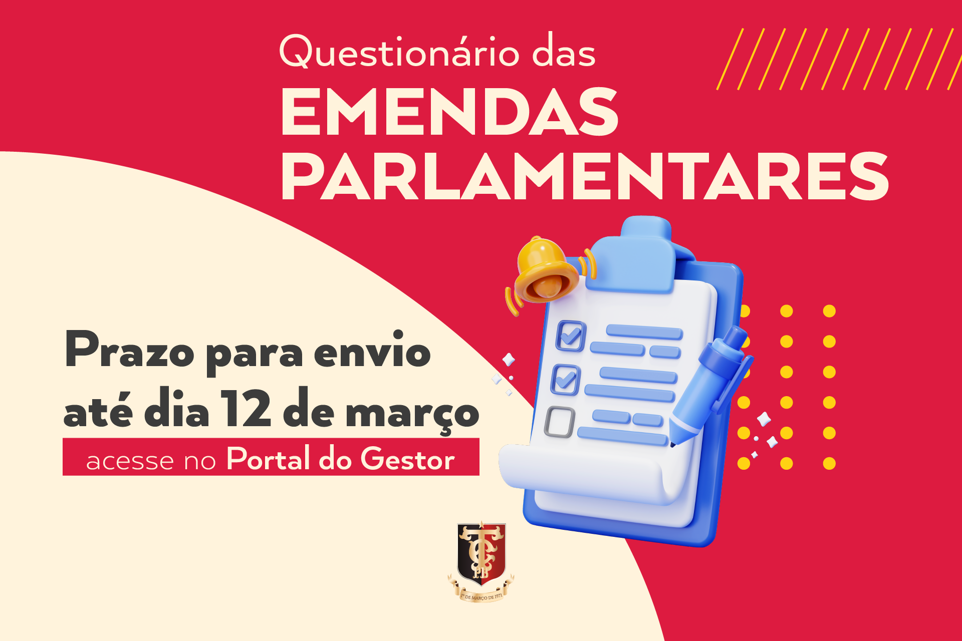 TCE-PB reforça fiscalização das emendas parlamentares e solicita questionário de transparência aos prefeitos