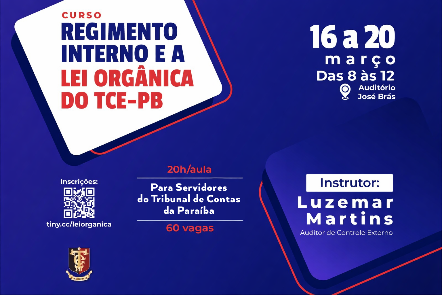 TCE-PB promove curso sobre Regimento Interno e Lei Orgânica da Corte para auditores e servidores