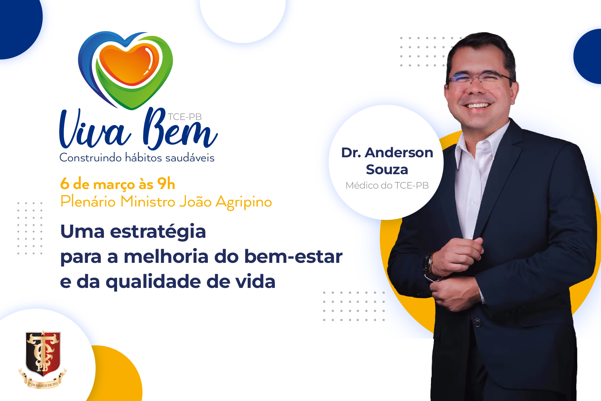 TCE-PB lança projeto “Viva Bem” e convida servidores para ação de promoção à saúde