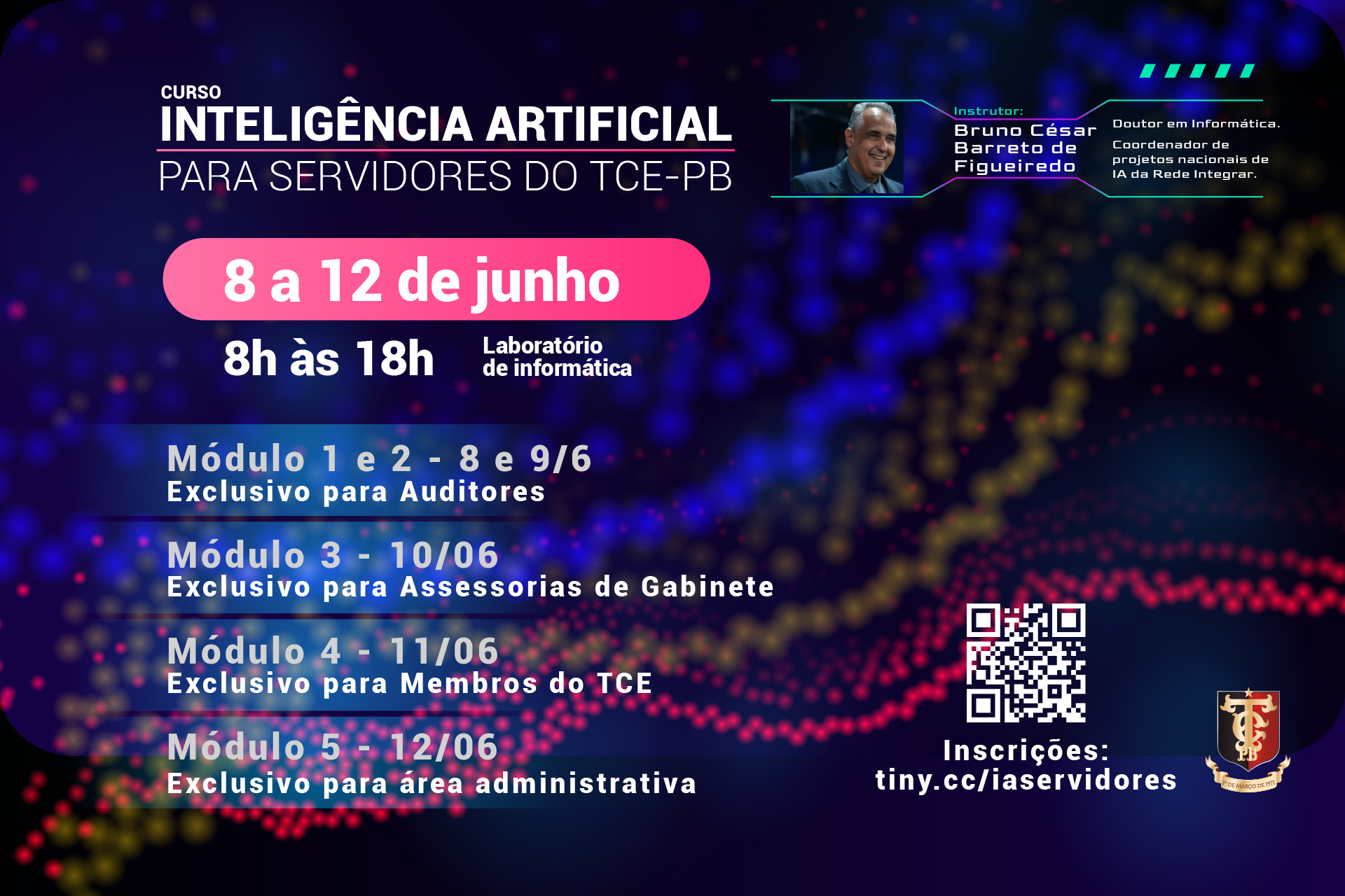TCE-PB promove curso sobre Inteligência Artificial voltado aos servidores da Corte