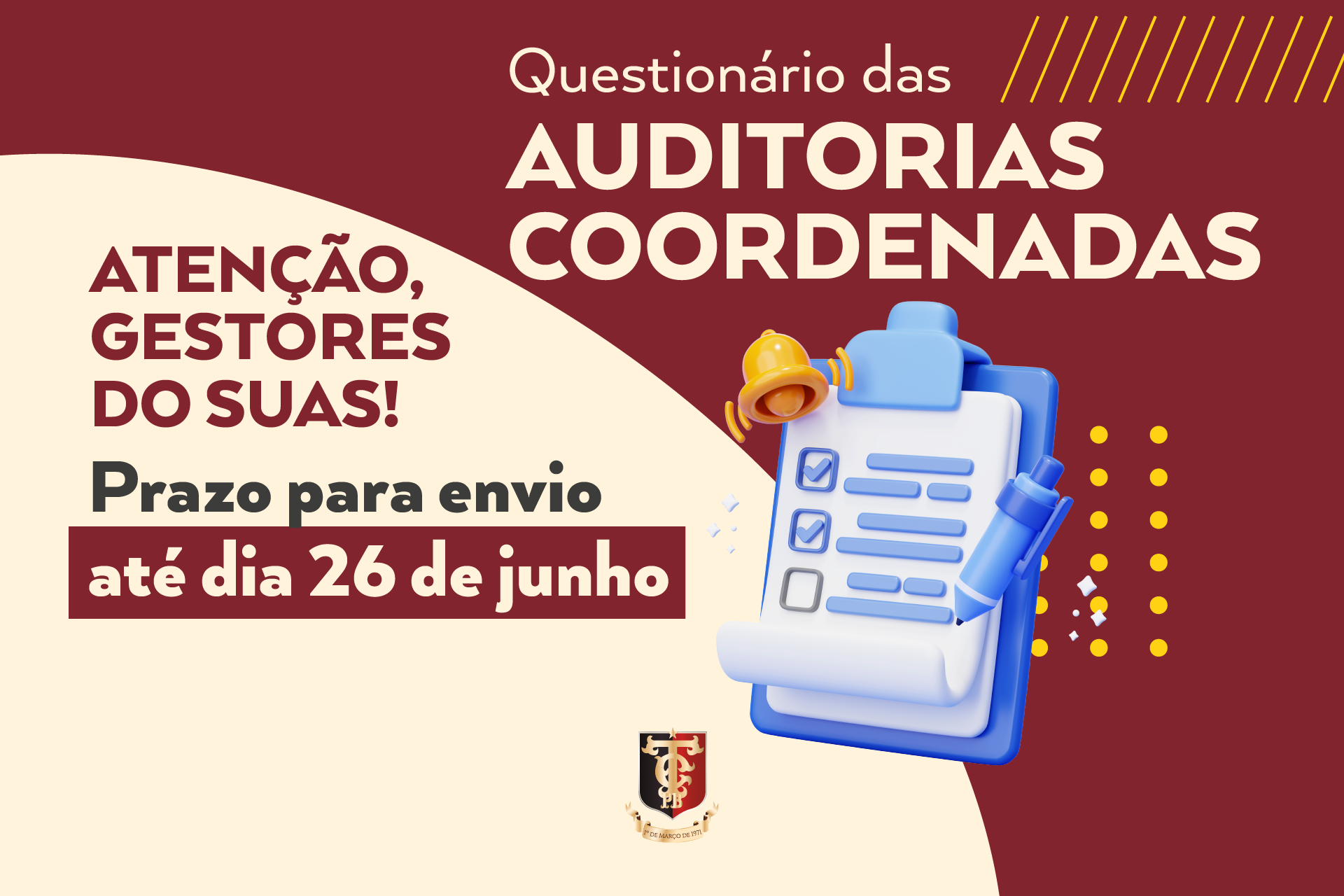 Prazo para envio de informações da auditoria nacional sobre o SUAS encerra nesta sexta-feira (26)