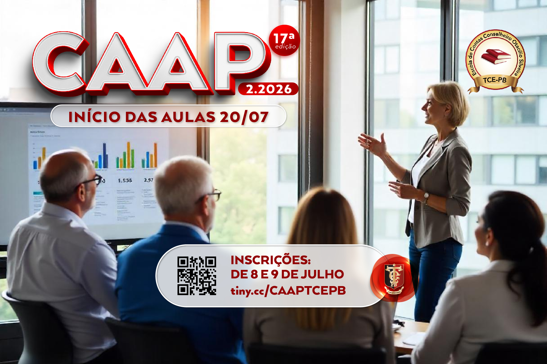 Escola de Contas do TCE-PB abre inscrições para nova turma do Curso de Aperfeiçoamento em Administração