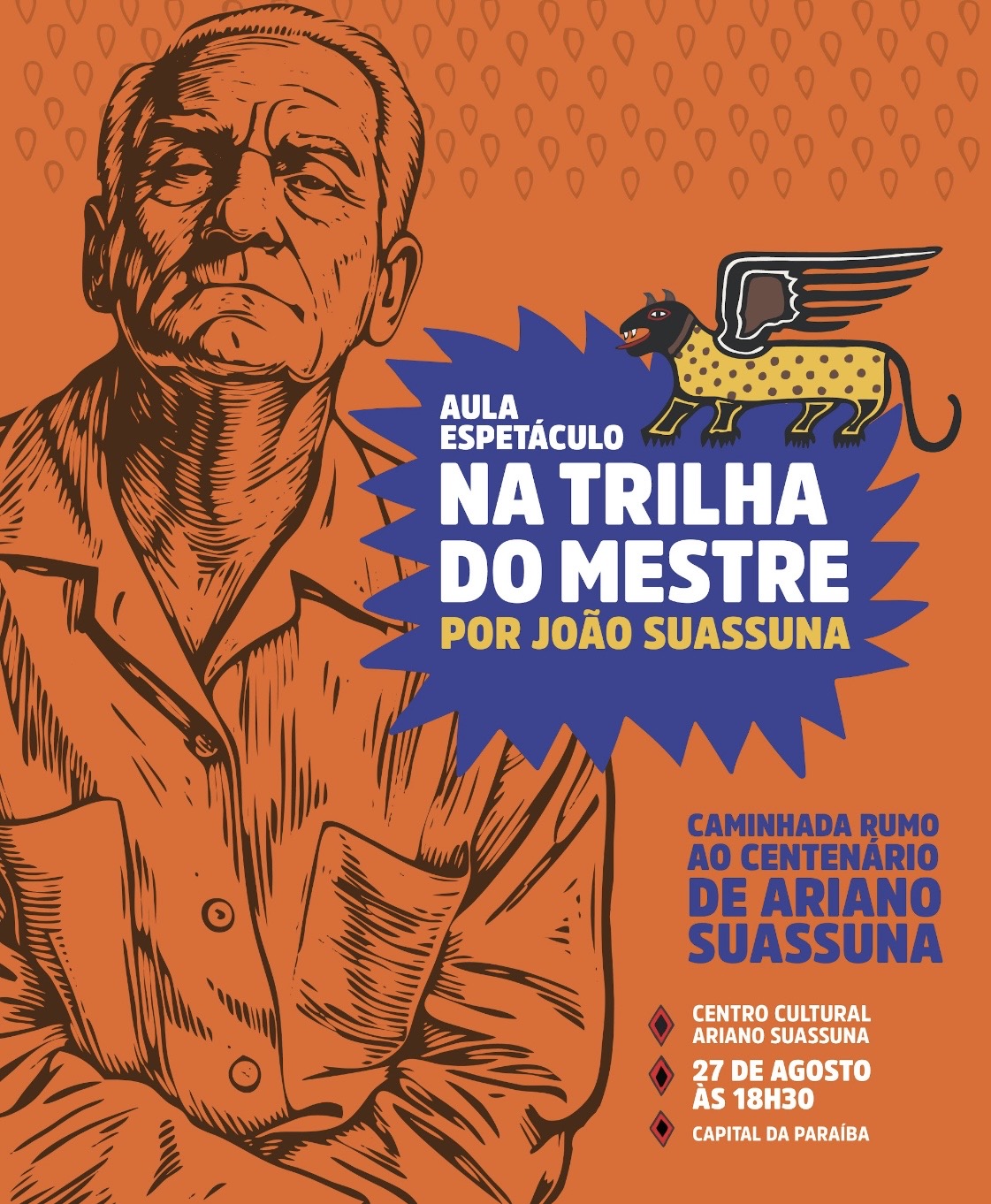 Aula-espetáculo “Na Trilha do Mestre” celebra legado de Ariano Suassuna rumo ao centenário