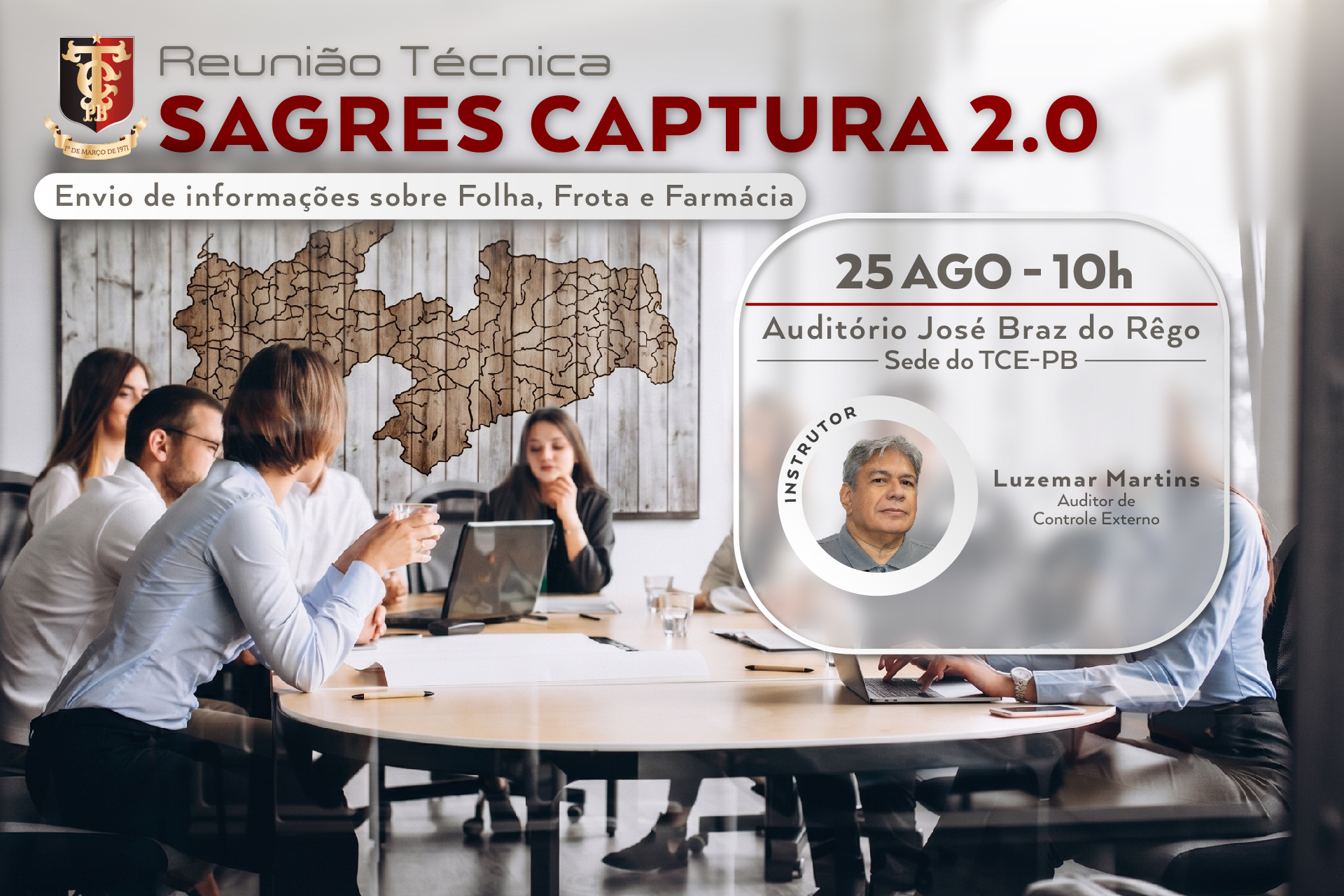 TCE-PB reúne empresas para orientar envio de dados de folha, frota e farmácia pelo Captura 2.0