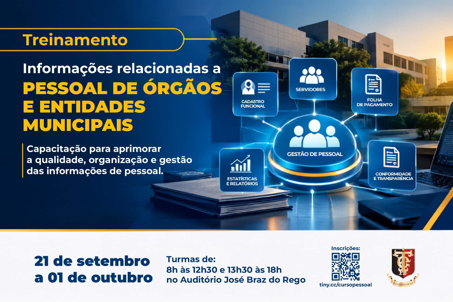 TCE-PB capacita agentes municipais sobre gestão de informações de pessoal