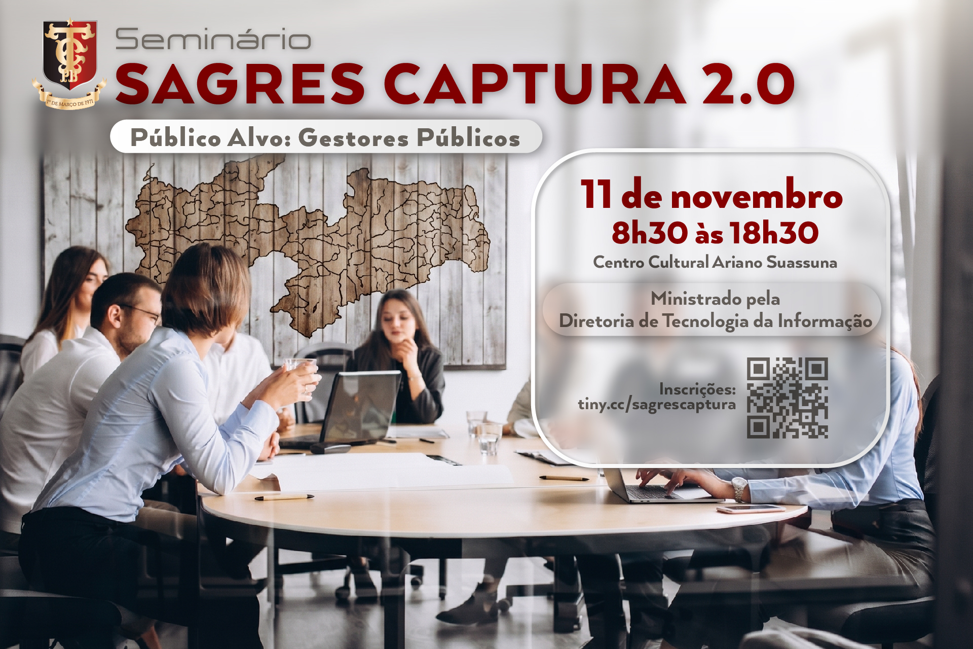 TCE-PB realiza seminário sobre novo sistema Sagres Captura 2.0 em novembro